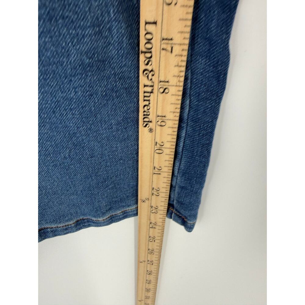Anthropologie Pilcro Kenna Mid-Rise Heritage Crop Barrel Jeans Medium Wash 16W - Picture 10 of 13